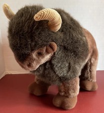 Dakin Buffalo Bison Plush Toy Stuffed Animal 14" Vintage 1984 Western Brown