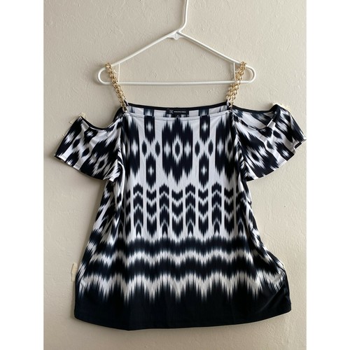 Damen Freizeit Pullover Bluse XL, Kurzarm Print Oberteil, Basic Alltagsshirt - Bild 2 von 3