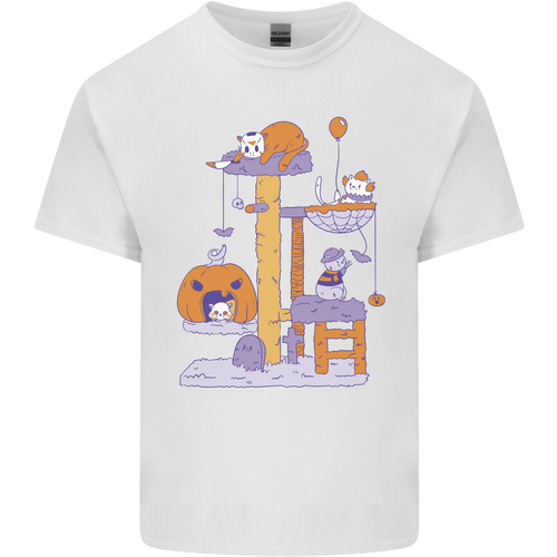 Camiseta Divertida De Halloween De Horror Para Hombre Con Gato Villano - Imagen 10 de 21