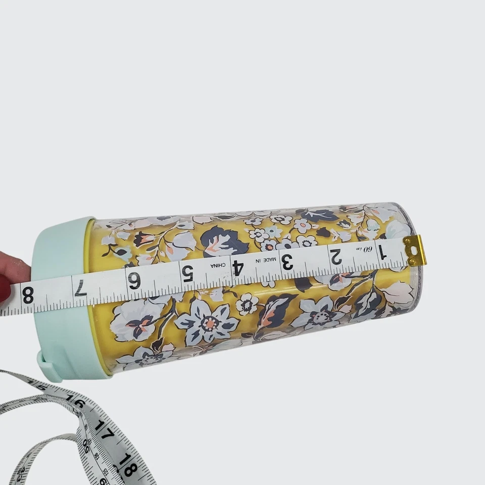 Vaso de viaje floral Vera Bradley con tapa 16 OZ libre de BPA "Sunny Garden" Foto 4 de 4