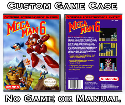Mega Man 6 - Nintendo NES Custom Case *NO GAME*