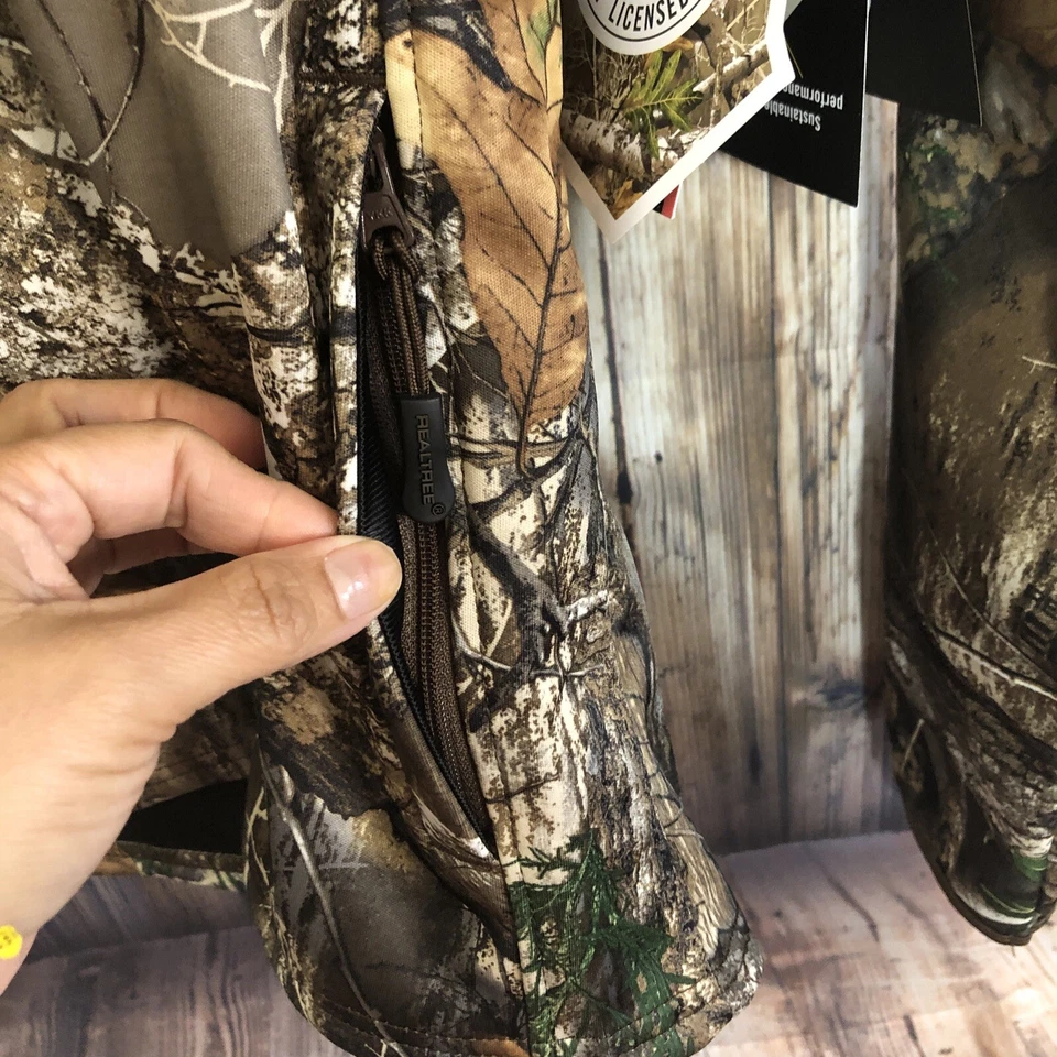 NWT Women's Realtree Camo Tech Hoodie with Face Gaiter Scent Control Size Small - Image 4 of 4