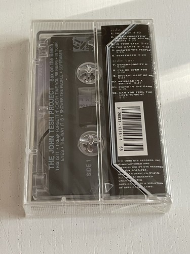 The John Tesh Project : Sax On The Beach (Cassette Tape GT Records) *Very Good* - Picture 4 of 5