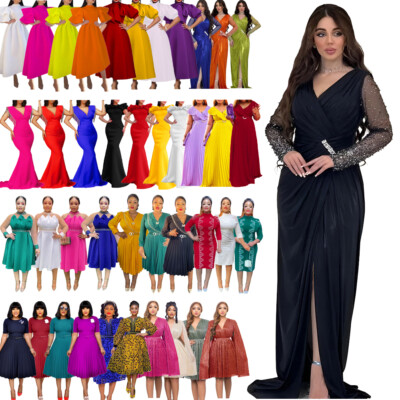 Elegant Evening Women Formal Ball Gown Cocktail African Party Dresses Lady Dress | eBay Elegant Evening Women Formal Ball Gown Cocktail African Party Dresses Lady Dress | eBay