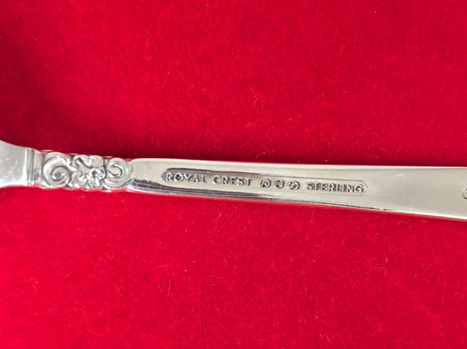 Castle Rose by Royal Cast Sterling Silver Cream Soup Spoon, 6-1/8" Long - Image 4 of 4