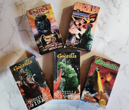 GODZILLA VS....LOT RARE 5 VHS Tape, COMPLETE/TESTED SEE PHOTOS (VHS63) - Bild 1 von 17