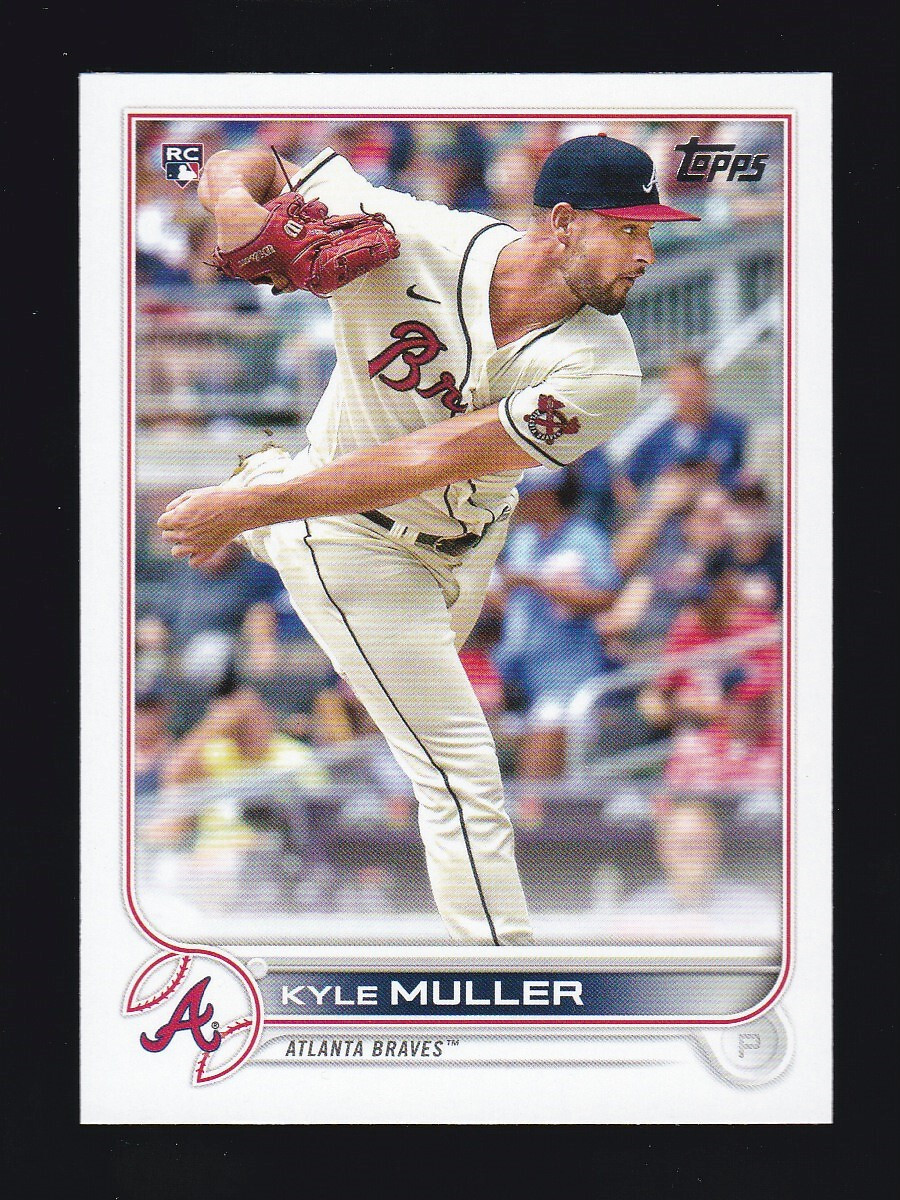 2022 Topps Series 1 #30 KYLE MULLER RC Atlanta Braves ROOKIE CARD