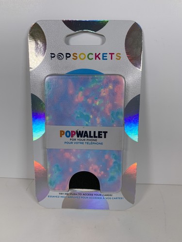 PopSockets Pop Wallet Cell Phone Carry Cards New Pink Purple Green Convenient - Picture 1 of 3