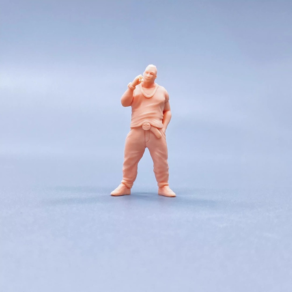 1/43 1/64 Miniature Figure Big Chain Gangster Man Scene Props For Car Vehicle