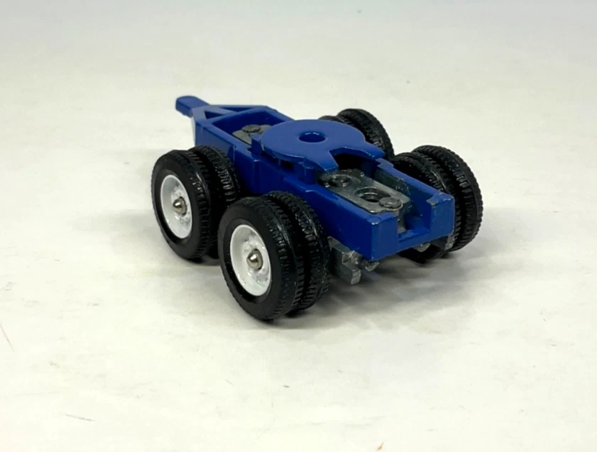 Carretilla convertidora con marco azul para Winross escala 1/64 remolque doble conexión #15 Foto 3 de 4