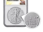 2025 (P) $1 American Silver Eagle NGC GEM BU First 50,000 Issued - Eagle Privy
