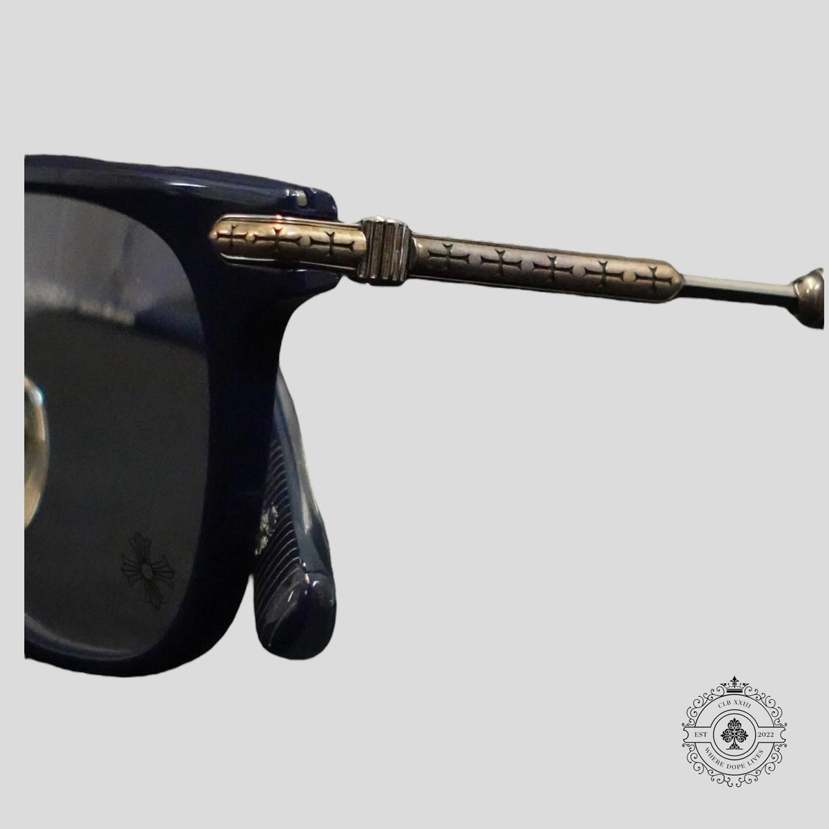 Chrome Hearts Tycoxagain Glasses in Blue/Silver | eBay display picture 2