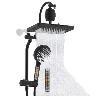 #ad 5 spray Filtered Rainfall Shower Head Combo High Pressure 13#x27;#x27; Showerhead wi... $182.79