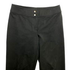 St. John Marie Gray Pants Womens 6 Black Buttons Accent Made In USA