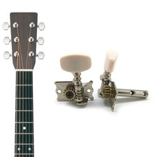 Acoustic Guitar Machine for Head Tuner Silver Pearled Guitar Tuning Mechanical P
