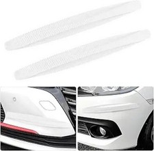 2PCS Anti-Collision Car Bumper Guard Strip, Anti-Scratch Car Bump Color: White
