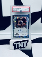 Santi Aldama 2021-22 Panini Contenders Cracked Ice Rookie Ticket Auto /25 PSA 10