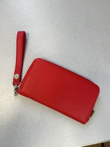 Jewell By Thirty One Purple Red All About The Benjamins Wallet Pebble NEW