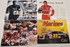 CASEY ATWOOD AUTOGRAPH HERO CARDS RAY EVERNHAM NAVY DAVID DONOHUE MARINES NASCAR