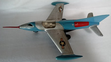 Vintage MARX Friction Motor Powered USAF Jet Plane Toy. 1950's. Plastic.