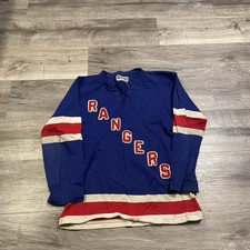 VTG 1950’s/Early 60’s New York Rangers Pro Style Wool Knit Cosby Jersey Sweater