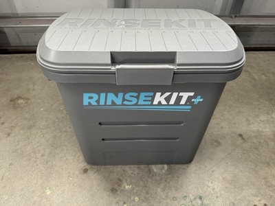 #ad Rinsekit Plus Pressurized 2 Gallon Outdoor Portable Shower Beach RV Camping $109.99