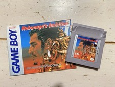 1990 Nobunaga's Ambition Nintendo Game Boy W/Manual Video Game Cartridge Tested