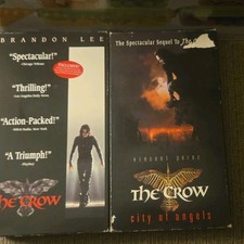  The Crow: Double Feature VHS Vintage Classic Brandon Lee Vincent Perez