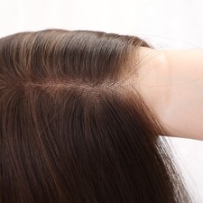 Long Straight Beginner Friendly Lace Frontal Wigs Brown Synthetic Hair
