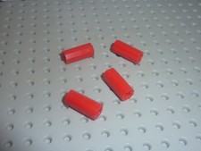 4 x LEGO TECHNIC Red Axle Joiner ref 6538c /Set 10189 8070 8265 8258 8043 8053..