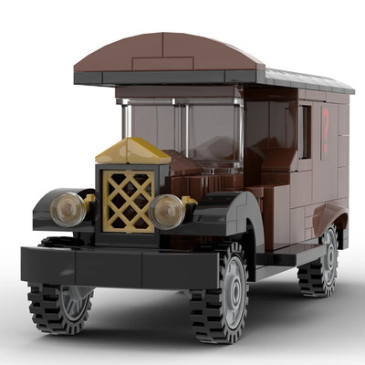 MiniBuildersClub Chocolatier Van Model 187 Bricks Building Toys Set MOC Gift