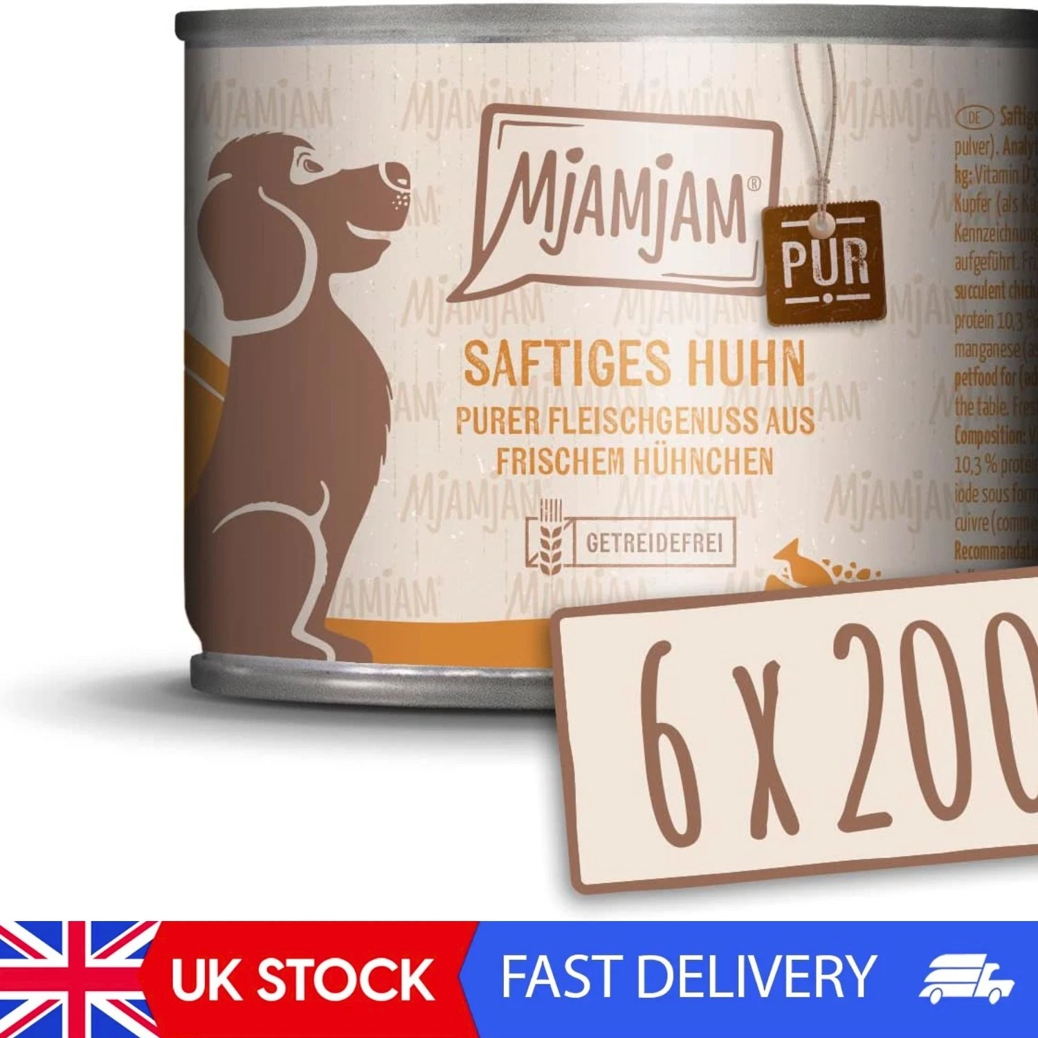 - Wet Food For Dogs - Juicy Pure Chicken, Pack Of 6 , Grain-Free With Extra