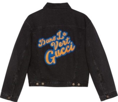 New $5200 Gucci Men Denim Jacket Coat Black 44 US/56 Eu 725588 | eBay