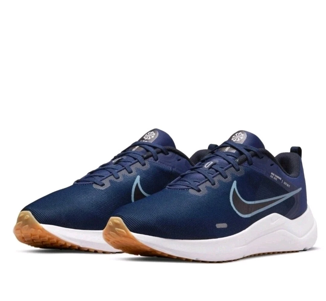Nike Downshifter 12 Road Running Shoes Midnight Navy Blue Men's Sz 12 DD9293-400