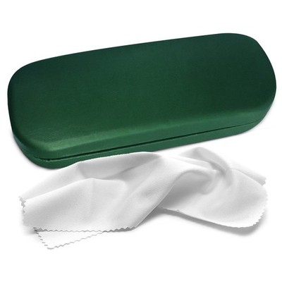 Hard Shell Glasses Case-Lightweight Large Eyeglass Holder with Microfiber Cloth