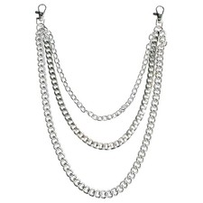 Pants Chain Side Belt One Size Silver Chain