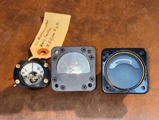 WWII AIRCRAFT INSTRUMENT LOAD GAUGE AVIONICS METERS AMSCO AMMETER 50MV Lot