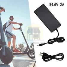 54.6V 2A Li-ion Lithium Battery Charger 48V DC Socket For Ebike Scooter NEW