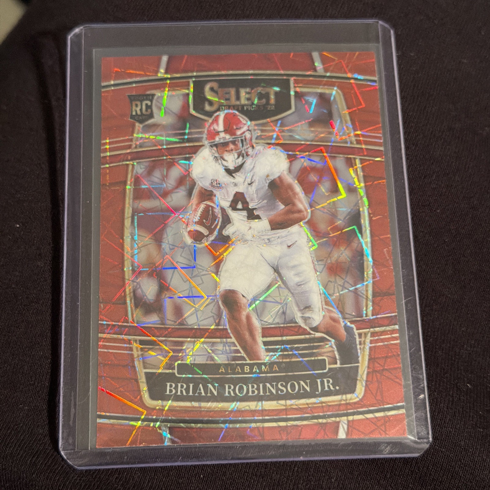 Brian Robinson Jr. Panini Select Draft Picks #84 Red Lazer Prizm
