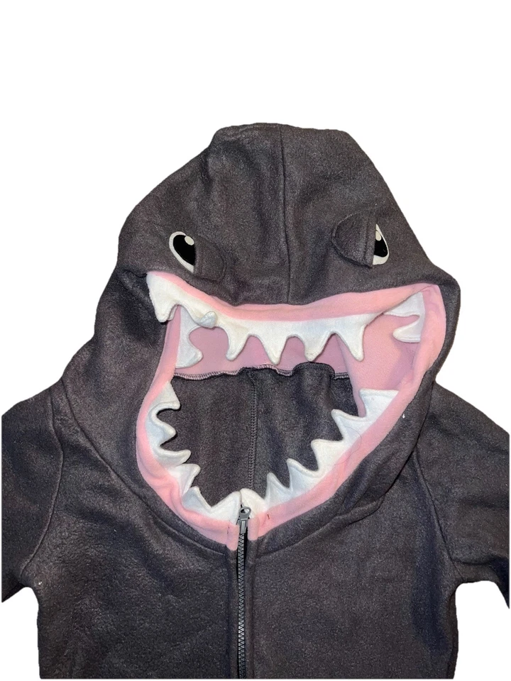 全新 Leg Avenue 85312 抓绒鲨鱼万圣节服装 舒适鲨鱼 S/P — 第 3/4 张图片