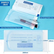 Sterilization Pouches- 5.25"x10 " Dental Medical Self Seal Pouch Bag 1000pcs NEW