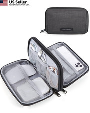 BAGSMART Electronics Organizer 7.9 inches x 4.7 x 2.4 inches, 01-Black
