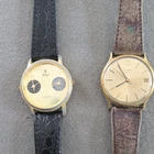 Timex Quartz Vintage Classic Gold Dial Date Analog Brown Leather Strap Watch