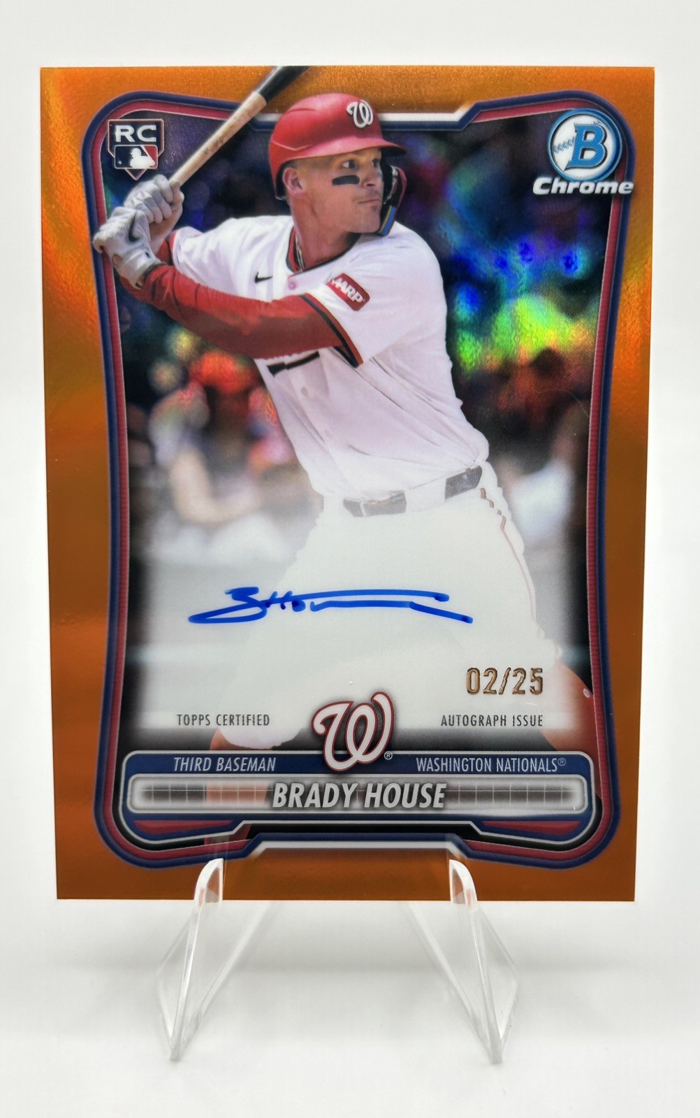 2026 Bowman Chrome - Brady House Orange Refractor Auto /25 Nationals - #CRA-BH