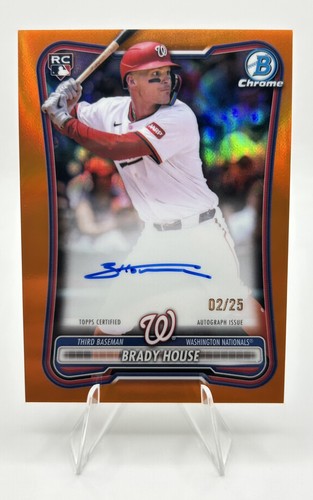 2026 Bowman Chrome - Brady House Orange Refractor Auto /25 Nationals - #CRA-BH