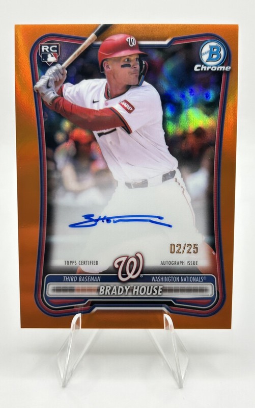 2026 Bowman Chrome - Brady House Orange Refractor Auto /25 Nationals - #CRA-BH