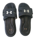 💥 Men's 8 Under Armour Black Slides Sandals Water Shoes Adjustable — photo 1