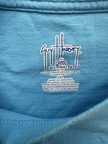 Vintage Guy Harvey Pocket T-Shirt Herren 3XL Off Shore Turnier Angeln AFTCO - Bild 7 von 8