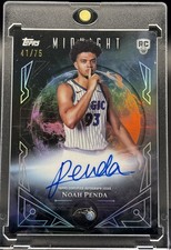 Noah Penda RC Auto /75 2025-26 Topps Midnight Rookie Autograph Magic