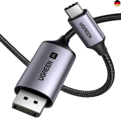 UGREEN USB C auf DisplayPort 1.4 Kabel 8K 60Hz 30Hz 4K 240Hz 144Hz HDR VRR